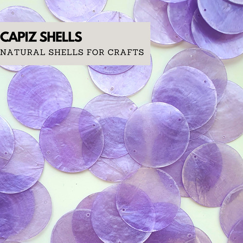 50pcs 50mm coloured capiz - 50pcs,
