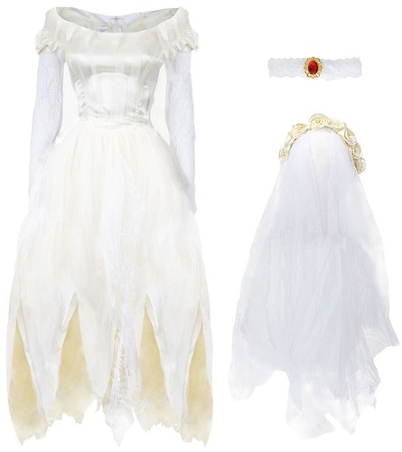 Ivory ghost bride costume - ghost,