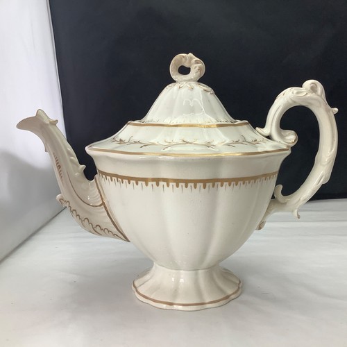 Victorian teapot cream - victorian, &