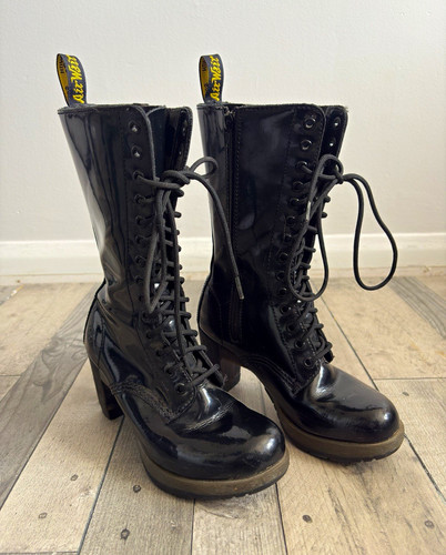 Martens black patent - black,