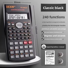 SCIENTIFIC CALCULATOR ELECTRONIC OFFICE 12 DIGITS SCHOOL EXAMS GCSE WORK OFFICE 