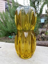 vintage Sklo Czech yellow