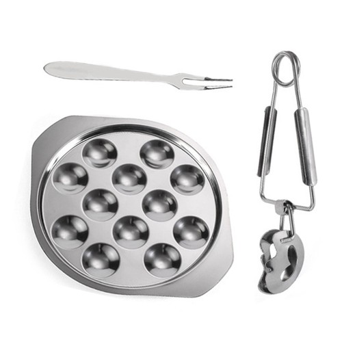 Bakings snail plate and fork - bakings,