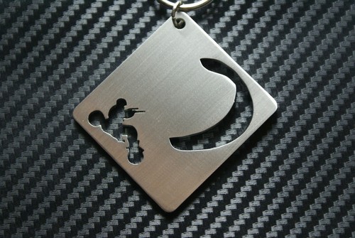 Kite buggy keyring blade foil - keyring,