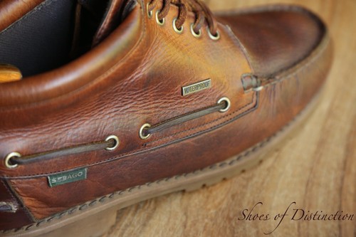 Sebago tan brown leather boots - sebago,