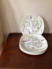 6 9 inch Dinner Plates Midwinter Whispering Grass 1 Has A Small Chip 