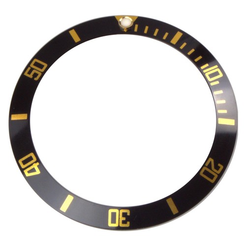 Bezel inlay black/gold