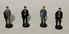 Four Preiser Type 1:32 Gauge 1 Railway Figures G Scale, painted White Metal