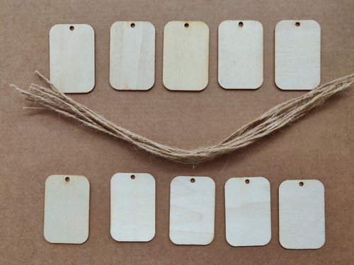 Wood gift tags blank - wood,