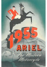 1955 Ariel motorcycles poster