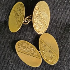 Antique 9ct Gold Cufflinks EAP