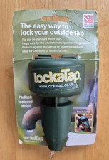 Green LockaTap Garden Tap Lock Outdoor Protective Cover with Padlock