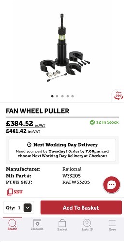 Rational combi oven fan wheel - rational,