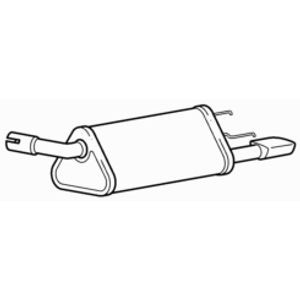 Quality rear exhaust - quality, silencer