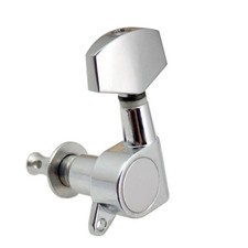 6Pcs ST Guitar String Pegs Locking Tuners 3L3R Tuning Pegs. SILVER