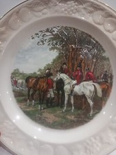 Spode Royal Worcester The Famous Herring Hunting Scenes Plate. J.F Herring Sen