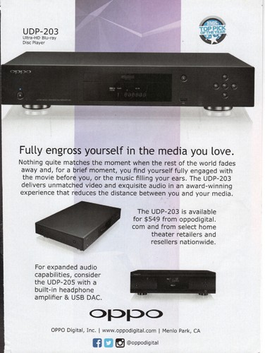 Oppo udp 203 blu ray - udp-203, player