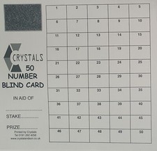 BLIND CARD 1 - 50 SCRATCH CARD