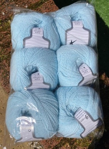 Angora yarn light blue 50 - angora, x