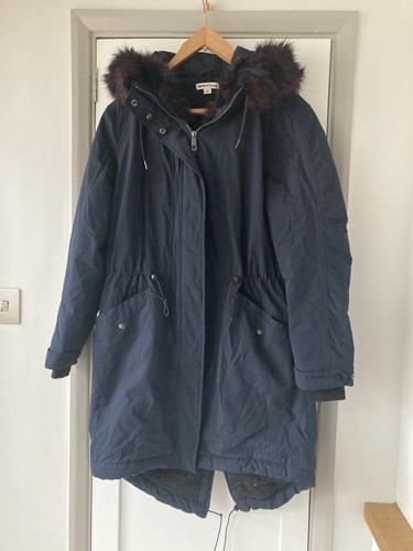 Thick navy parka fleece lined - navy,