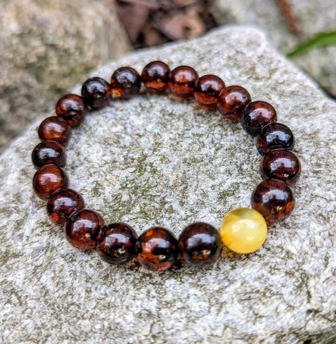 Natural baltic amber - baltic, round