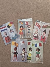 Patons Vintage Knitting Pattern For National Costume For 9 And 12 Inch Dolls