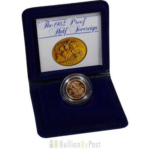 Gold proof 1982 half - proof, sovereign