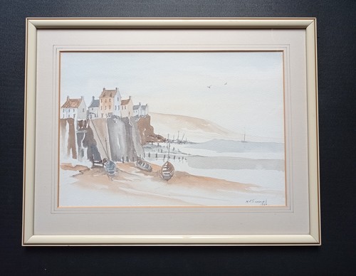 Old original watercolour - old,