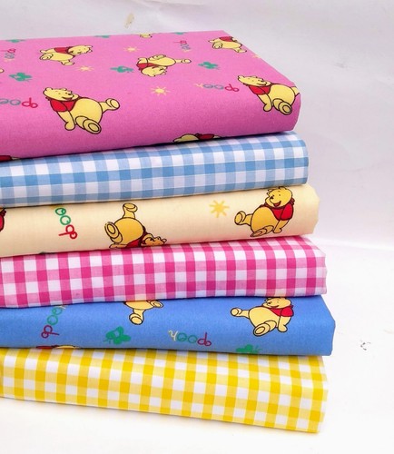 Pooh bear poly cotton fabric - poly,