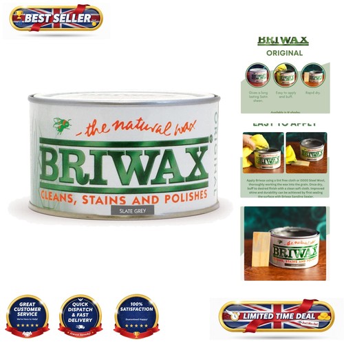 Slate grey wood wax - slate,