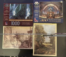 4 Vintage Jigsaw Puzzles. Jr