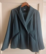 Women's M&S Pine Green Trouser Suit Size 8/10