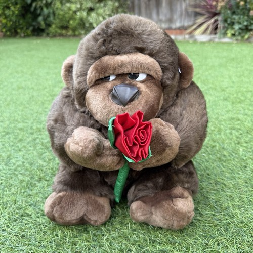 Vintage gorilla plush - gorilla, side