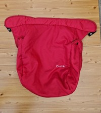 Red oyster pram cover top
