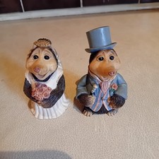 The Molenniums Doverdale Designs Bride & Groom 8cm Mole Ornaments - Collectible.