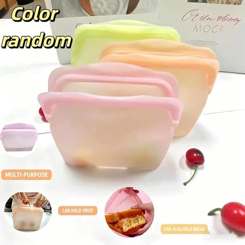 Silicone storage bag reusable - storage, bag,