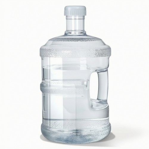Water container with - container, lid