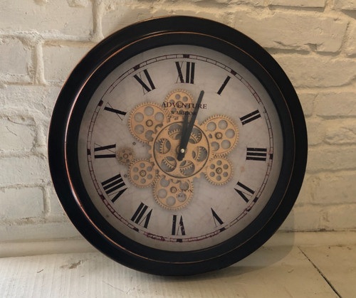 Industrial retro wall clock - retro,