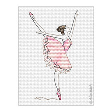 Ballet dancer cross stitch - stitch, kit