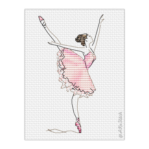Ballet dancer cross stitch kit - dancer,