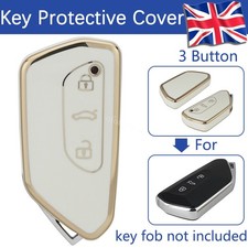 White TPU Key Cover For VW
