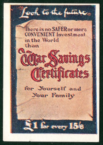 War savings certificates - gb,