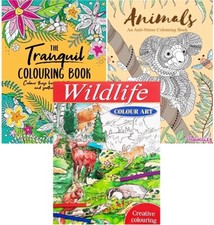 3 x Colouring Books For Adults