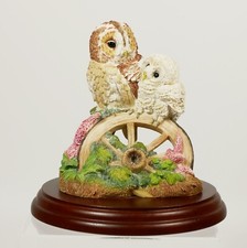 Border Fine Arts ~ Birds ~ Russell Willis 652008 ~ The Tawny Owl and Chick