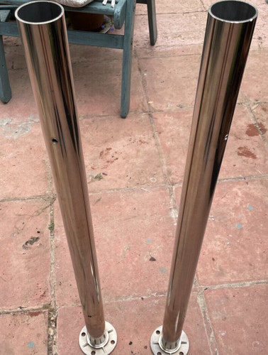 870mm chrome post - chrome,
