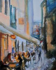 Street Life X5 Original Mixed Media Painting on Canvas Board.