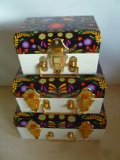 Set of 3 Small Metal Storage