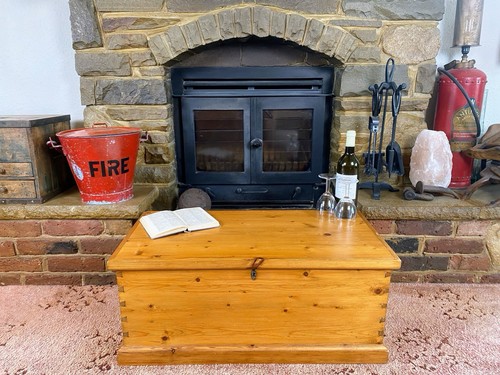 Old antique pine chest - antique,
