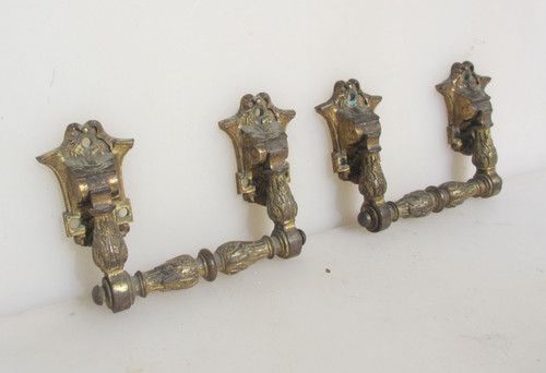 Antique brass drawer - brass, handles