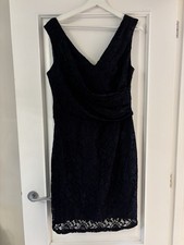 Reiss Lace Dress Navy Size M